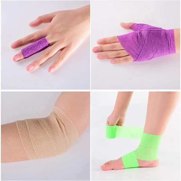 Breathable Elastic Wrap Cohesive Bandage Application